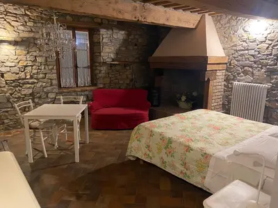 Area soggiorno di B&b CASA LUPI
