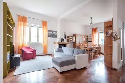 Area soggiorno di House with Pool, jacuzzi,garden and BBQ next seaside
