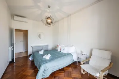 Letto o letti in una camera di Stunning Portofino Sea View - Free Parking - AC