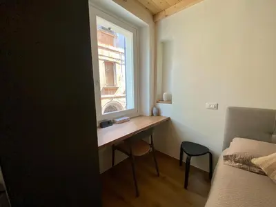 Area soggiorno di Monolocale San Pietro centro storico di Reggio Emilia