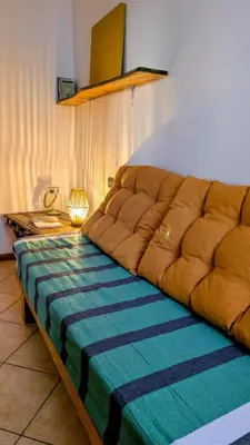 Letto o letti in una camera di La casa di Lino