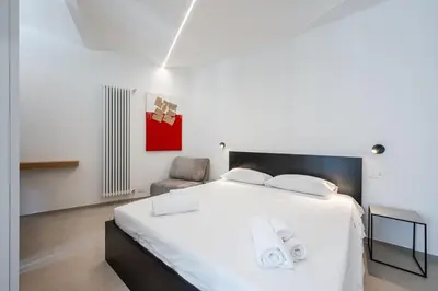 Letto o letti in una camera di Suite on canvas near the city of Ferrari