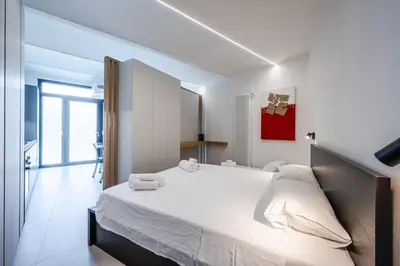 Letto o letti in una camera di Suite on canvas near the city of Ferrari