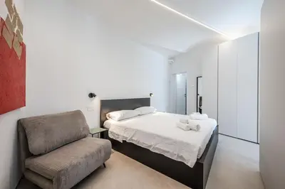 Letto o letti in una camera di Suite on canvas near the city of Ferrari