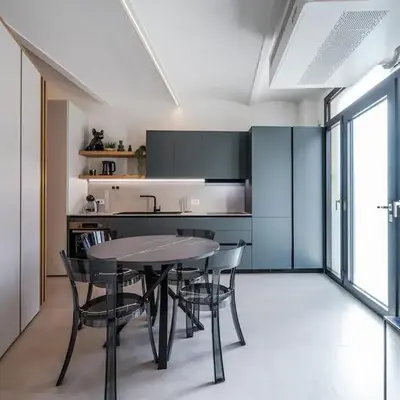 Suite on canvas near the city of Ferrari