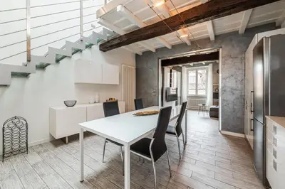 Cucina o angolo cottura di Strada Nuova - Eleganza e terrazza vista Duomo