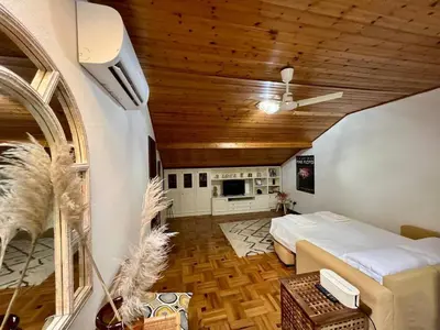 Letto o letti in una camera di La Mansarda del Borgo