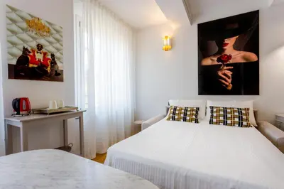 Letto o letti in una camera di Dimora d'autore - L'arte di Vivere Modena