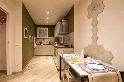 Cucina o angolo cottura di I Gelsi di San Bernardino Apartment