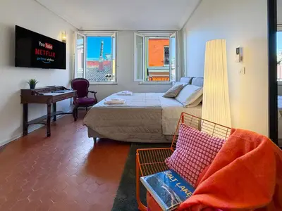 TV o dispositivi per l'intrattenimento presso Attico d'Autore in Piazza con Vista Ghirlandina