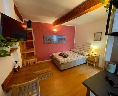 Letto o letti in una camera di Mini Appartamento in Centro Storico