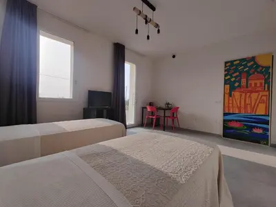 Letto o letti in una camera di Agriturismo Pentafora