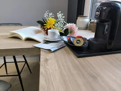 Set per la preparazione di tè e caffè presso Giulia