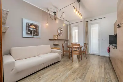 Area soggiorno di 323 - Sweet Home, nel centro di Sestri Levante 300Metri dal Mare