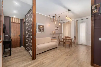 Letto o letti in una camera di 323 - Sweet Home, nel centro di Sestri Levante 300Metri dal Mare