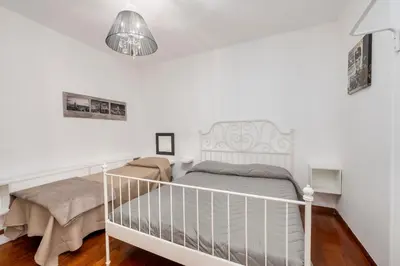 Letto o letti in una camera di 323 - Sweet Home, nel centro di Sestri Levante 300Metri dal Mare