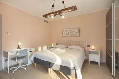 Letto o letti in una camera di Residence Brugnano