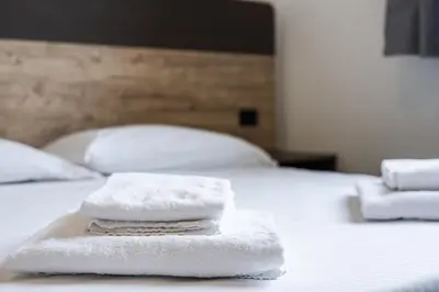 Letto o letti in una camera di Residence La Luma