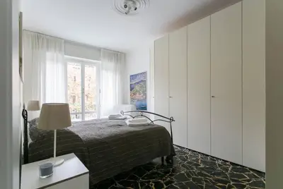 Letto o letti in una camera di Great holiday appartamento moderno comodo a centro e spiagge