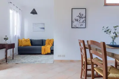 Area soggiorno di 306 - Casa San Bernardino, Relax nel verde di Sestri, A 10 minuti di auto dal Centro e dal Mare
