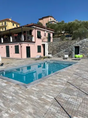 Piscina di Villa-swimming pool Ca'Du'Ma' Portofino view est o nelle vicinanze