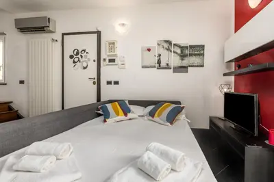 Letto o letti in una camera di Dépendance dei Fieschi