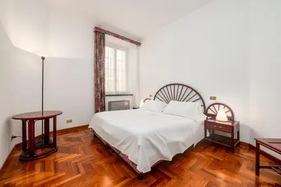 Letto o letti in una camera di 330 - Lord Nelson Chiavari, Appartamento a due passi dal Mare 3