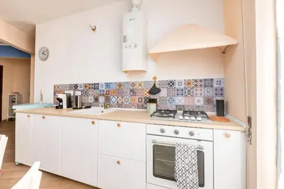 Cucina o angolo cottura di 321 - Cà du Felisottu, Centro di Sestri a 500metri dalla Baia del Silenzio