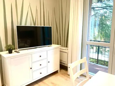 TV o dispositivi per l'intrattenimento presso Modern 90sqm Apt - Ideal Base for Parma & Modena