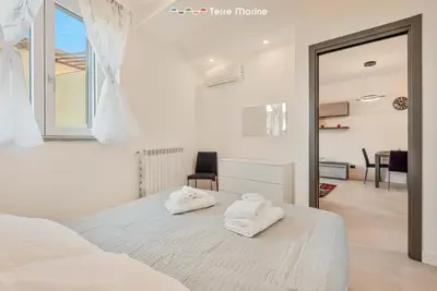 Letto o letti in una camera di Cà del Magra, TerreMarine