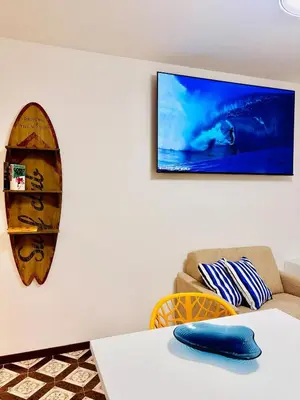 TV o dispositivi per l'intrattenimento presso Monolocale con terrazza privata