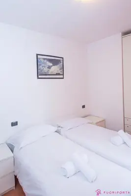 Letto o letti in una camera di Casa da Luna