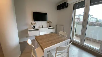 TV o dispositivi per l'intrattenimento presso Elegance Apartment Castiona