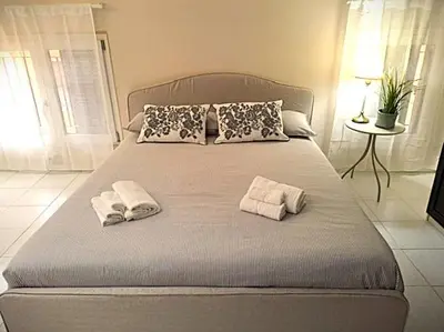 Letto o letti in una camera di Residence Borghesi