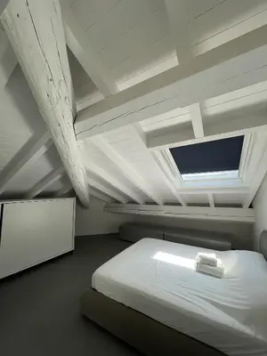 Letto o letti in una camera di Casa sul glicine