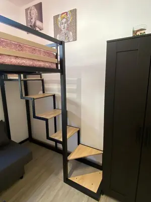 Letto o letti in una camera di Monolocale top zona strategica ospedale università