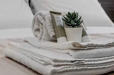 Letto o letti in una camera di Salina Luxury Suites