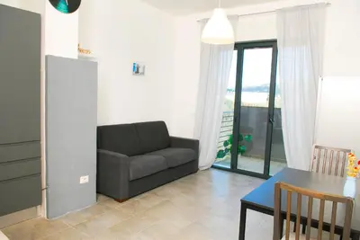Area soggiorno di Cinque Terre Break with parking and aircon