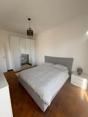 Letto o letti in una camera di Casa Francesco