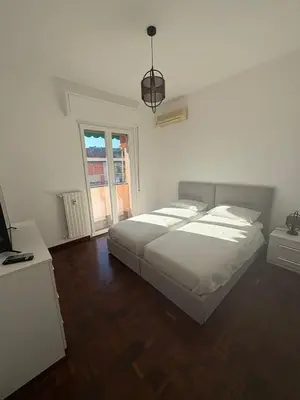 Letto o letti in una camera di Casa Francesco