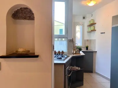 Cucina o angolo cottura di La Spiaggia