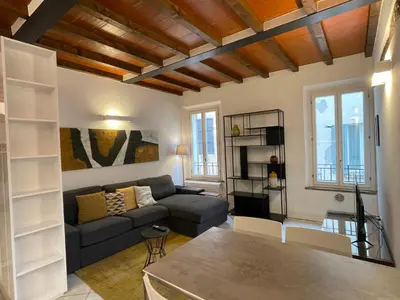 Area soggiorno di Basini Apartment