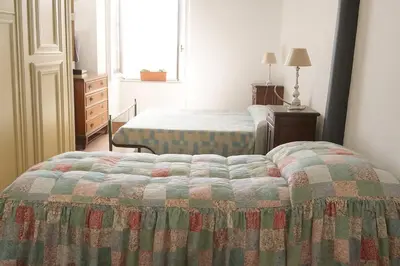 Letto o letti in una camera di La vista sul Castello
