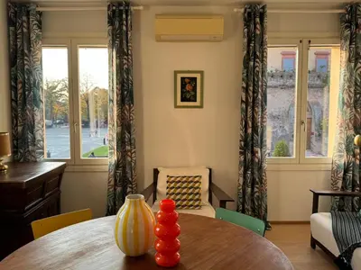 Area soggiorno di Design & comfort Apartment in the very centre of Rubiera