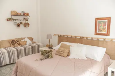 Letto o letti in una camera di Primo Piano