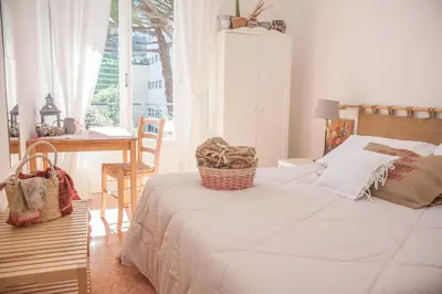 Letto o letti in una camera di Primo Piano