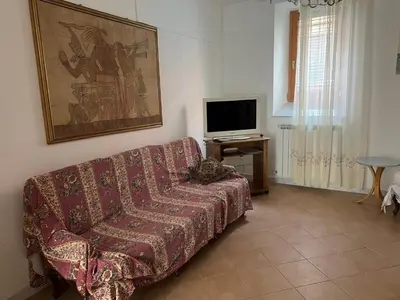 TV o dispositivi per l'intrattenimento presso Appartamento vicino al mare