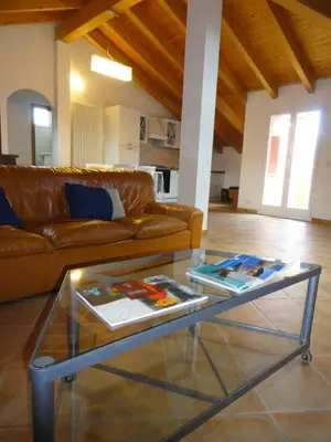 Area soggiorno di La casa al mare