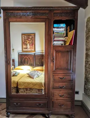 Letto o letti in una camera di Eremo Gioioso