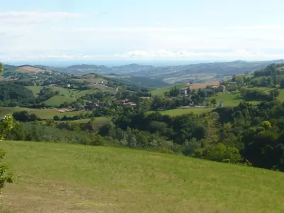 Paesaggio naturale nelle vicinanze del bed & breakfast